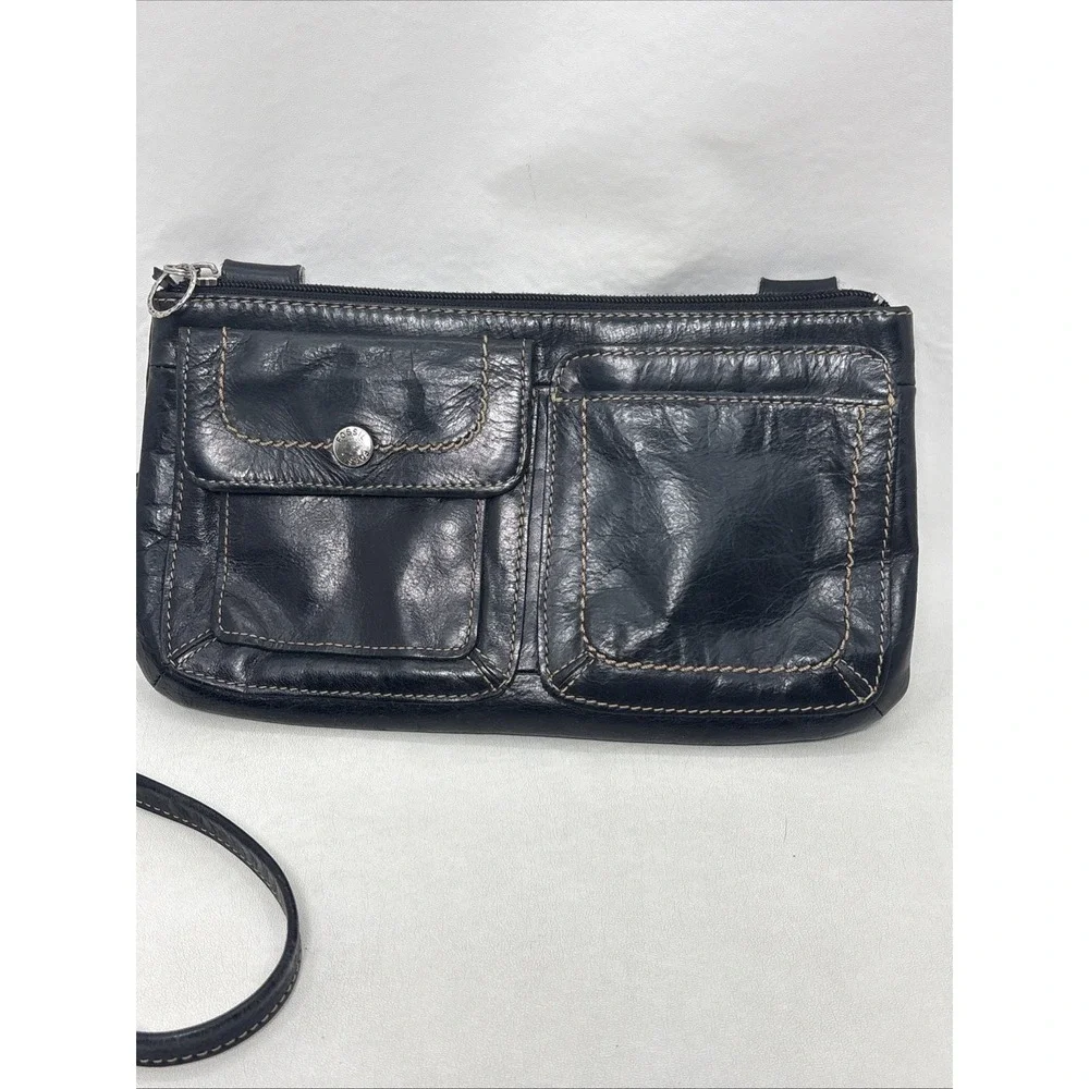 Fossil black leather